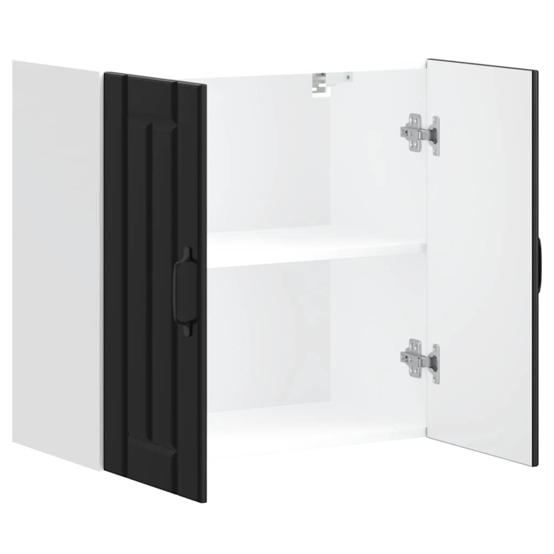 Küchen-Hängeschrank Lucca Schwarz Holzwerkstoff