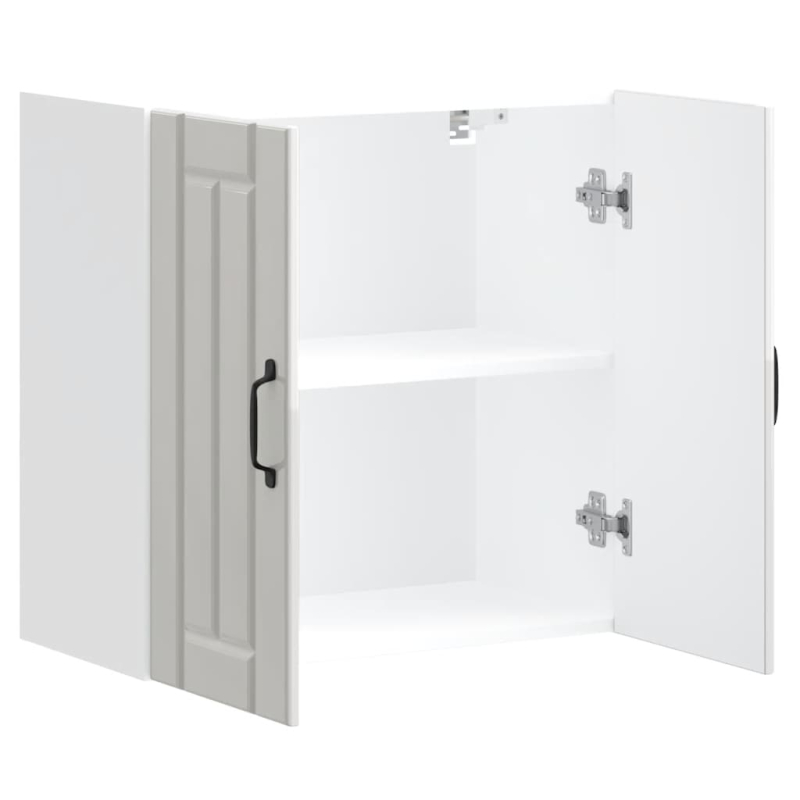 Küchen-Hängeschrank Lucca Hochglanz-Weiß Holzwerkstoff
