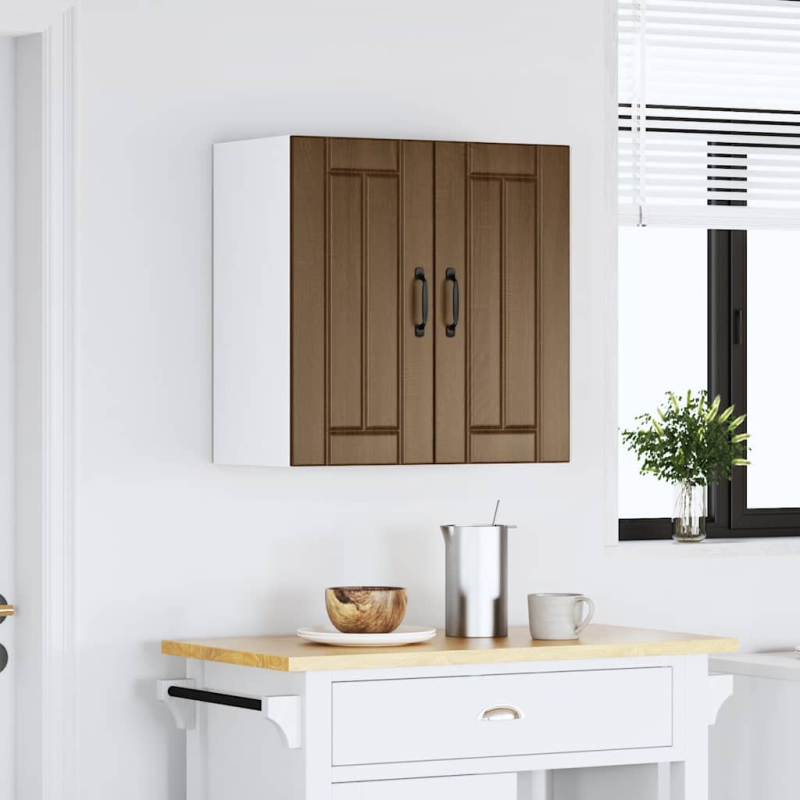 Küchen-Hängeschrank Lucca Braun Eichen-Optik Holzwerkstoff
