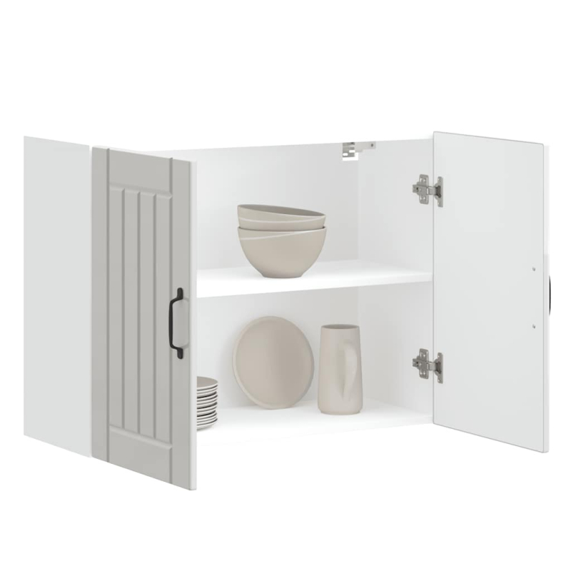 Küchen-Hängeschrank Lucca Hochglanz-Weiß Holzwerkstoff