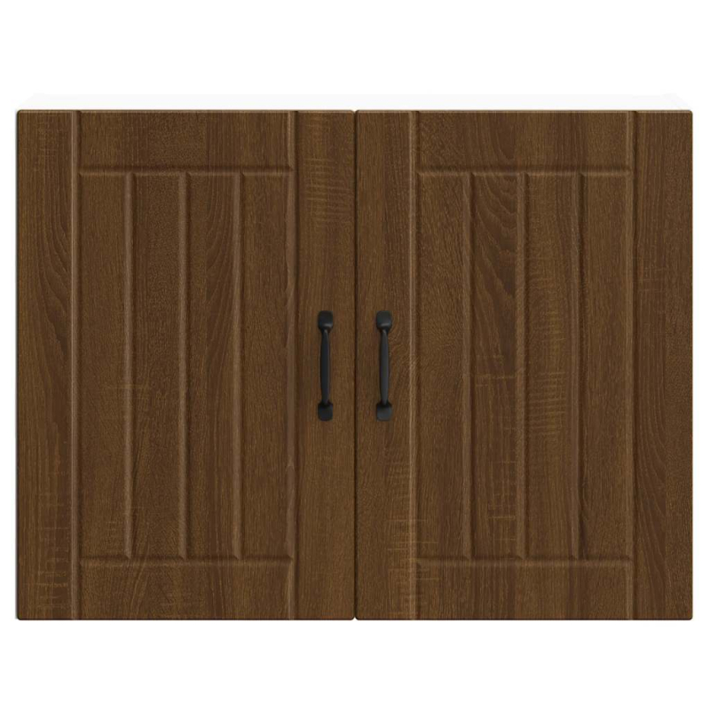 Küchen-Hängeschrank Lucca Braun Eichen-Optik Holzwerkstoff