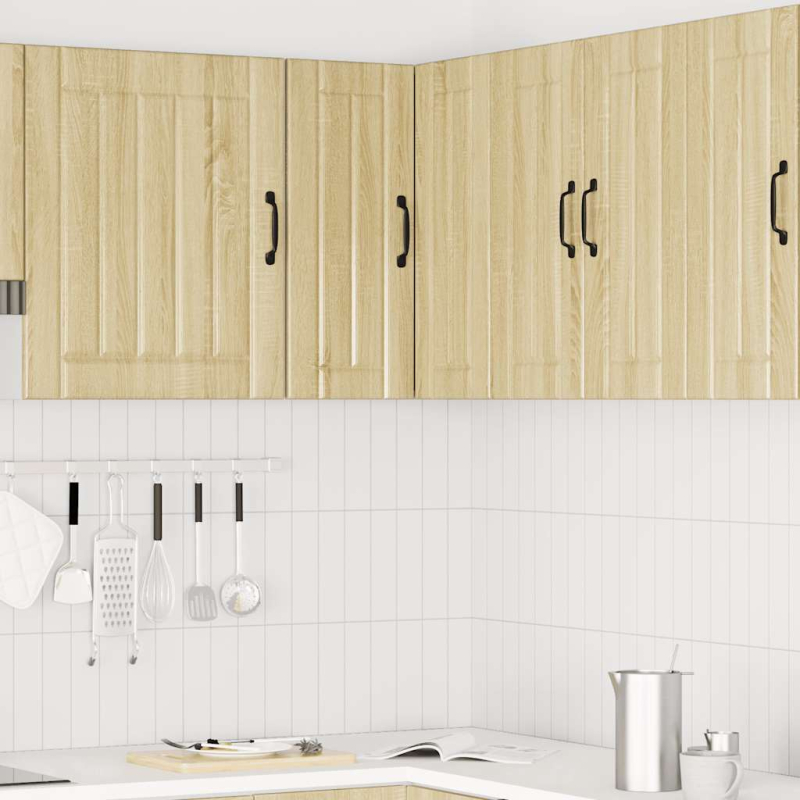 Küchen-Eckhängeschrank Lucca Sonoma-Eiche Holzwerkstoff