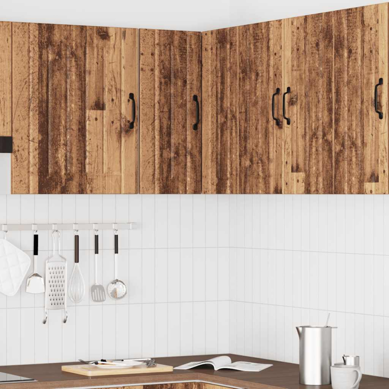 Küchen-Eckhängeschrank Lucca Altholz-Optik Holzwerkstoff