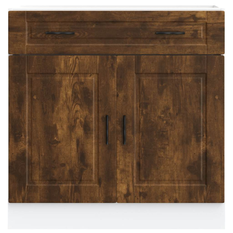 Küchenunterschrank Porto Räuchereiche Holzwerkstoff