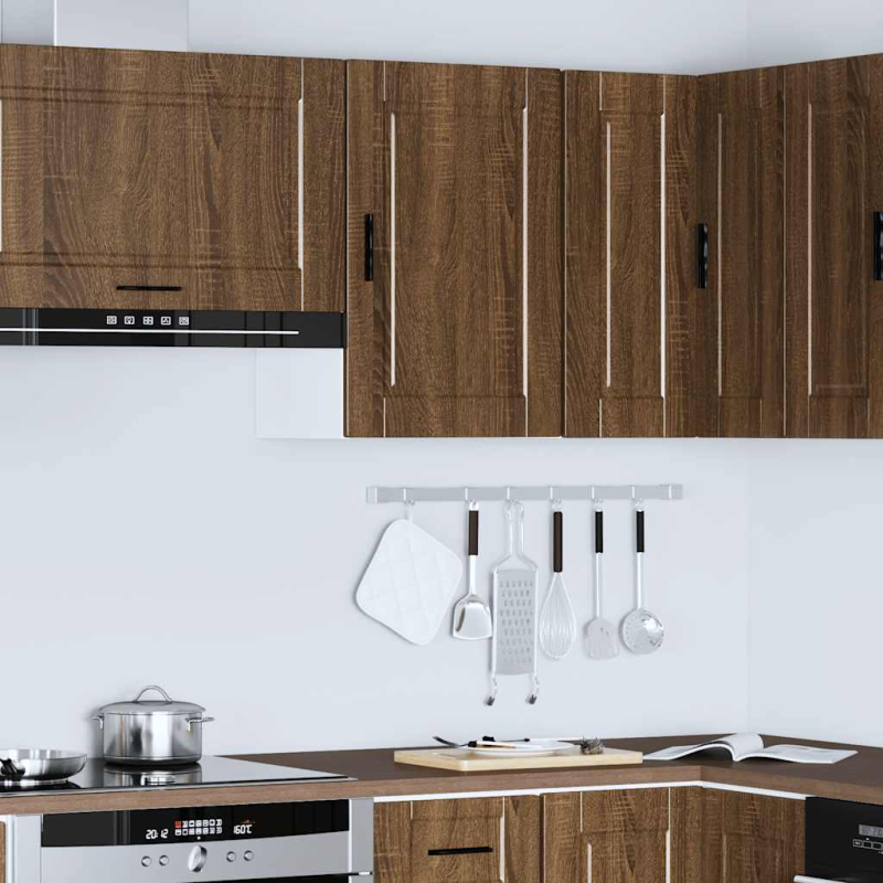 Küchen-Hängeschrank Porto Braun Eichen-Optik Holzwerkstoff