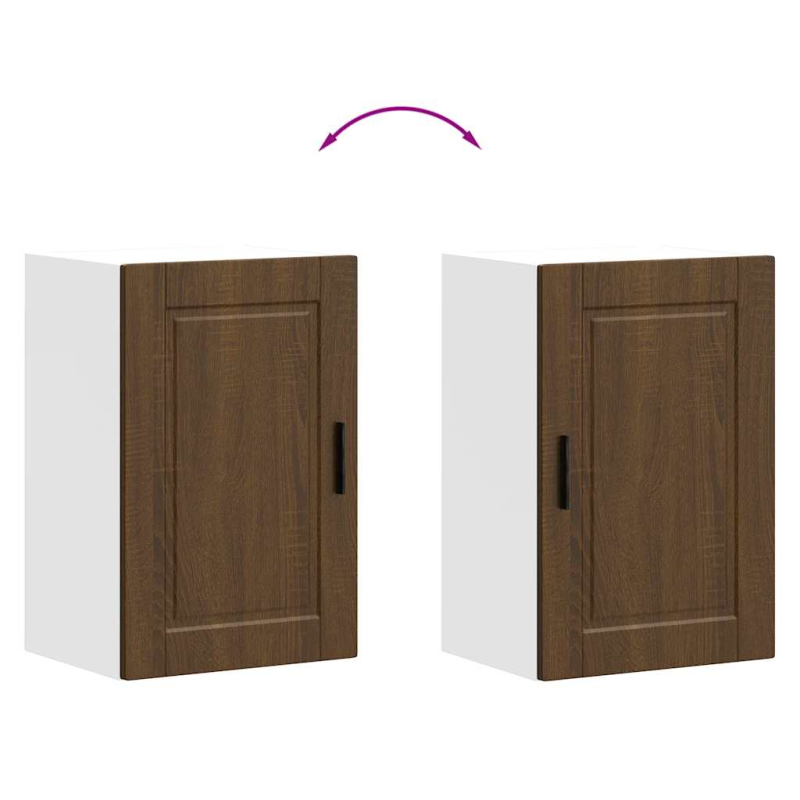 Küchen-Hängeschrank Porto Braun Eichen-Optik Holzwerkstoff
