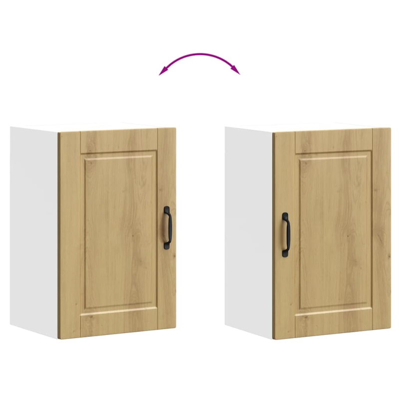 Küchen-Hängeschrank Porto Artisan-Eiche Holzwerkstoff