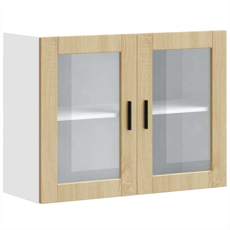 Küchen-Hängeschrank mit Glastür Porto Sonoma-Eiche