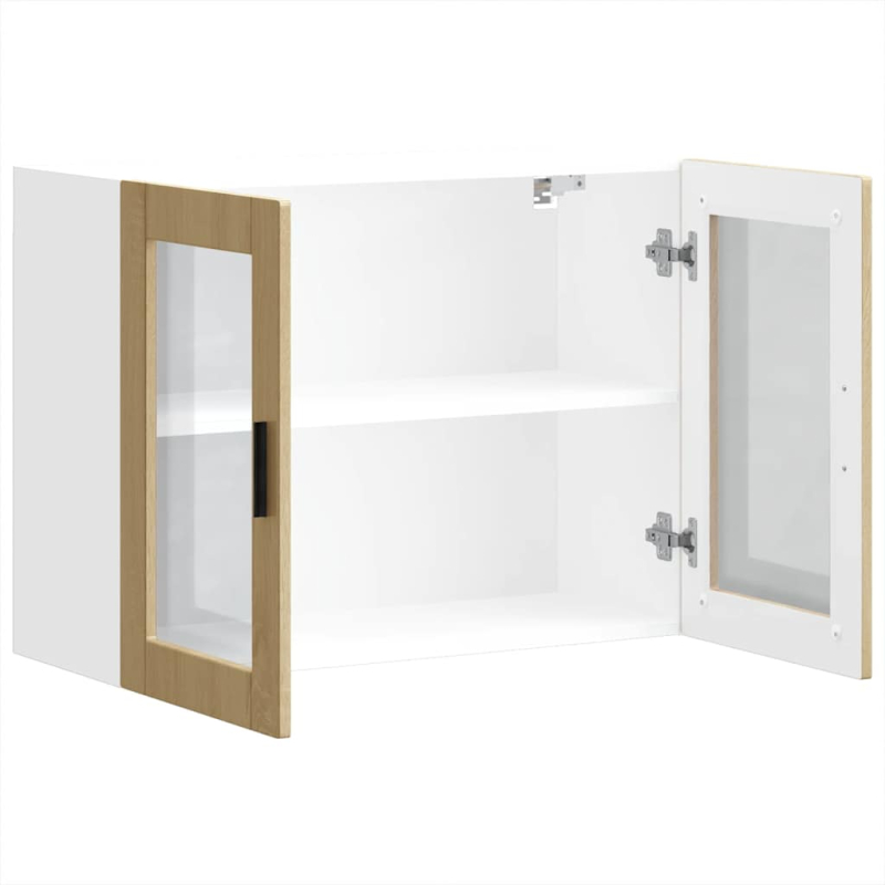 Küchen-Hängeschrank mit Glastür Porto Sonoma-Eiche