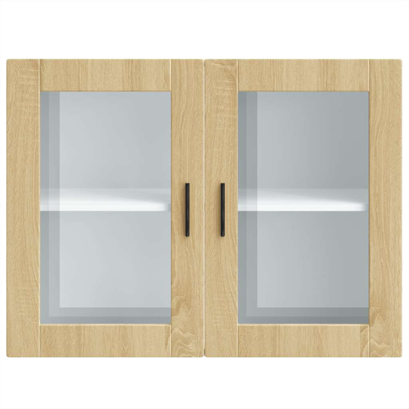Küchen-Hängeschrank mit Glastür Porto Sonoma-Eiche