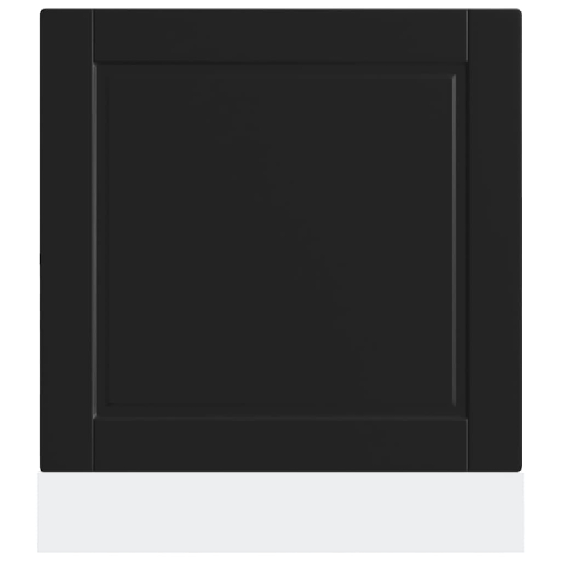 Geschirrspülerblende Porto Schwarz 60x1,5x67 cm Holzwerkstoff