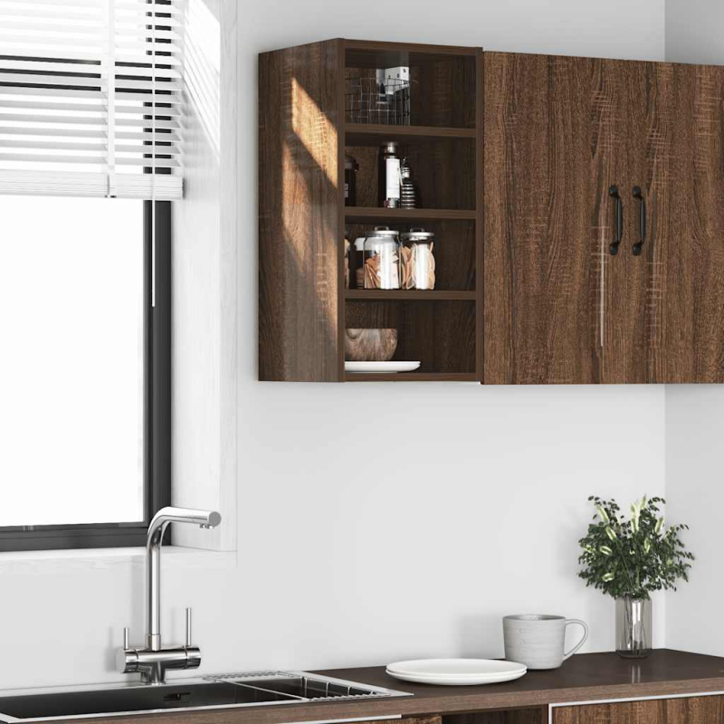 Hängeschrank Riga Braun Eichen-Optik 30x29,5x60 cm Holzwerkstoff