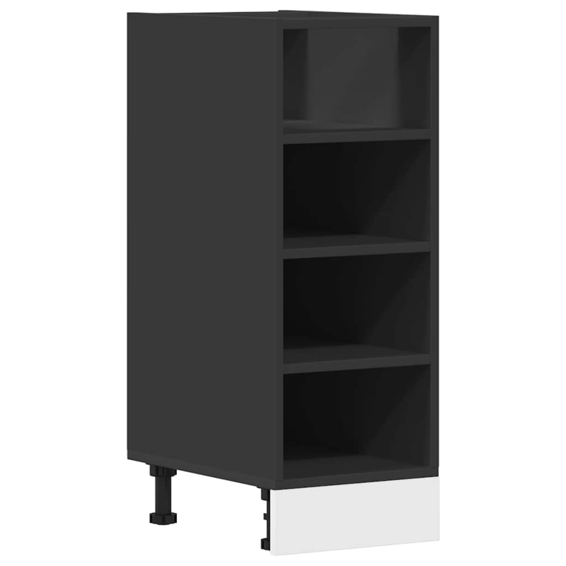 Unterschrank Riga Schwarz 30x44,5x81,5 cm Holzwerkstoff