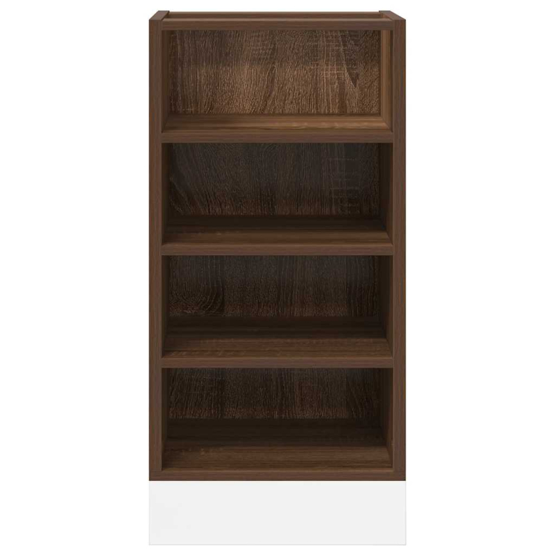 Unterschrank Riga Braun Eichen-Optik 40x44,5x81,5 cm Holzwerkstoff