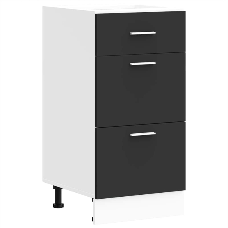 Unterschrank Lyon Schwarz 40x46x81,5 cm Holzwerkstoff