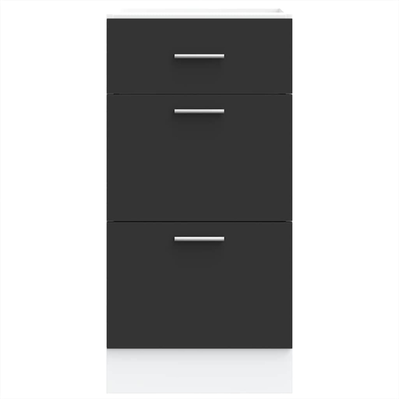 Unterschrank Lyon Schwarz 40x46x81,5 cm Holzwerkstoff