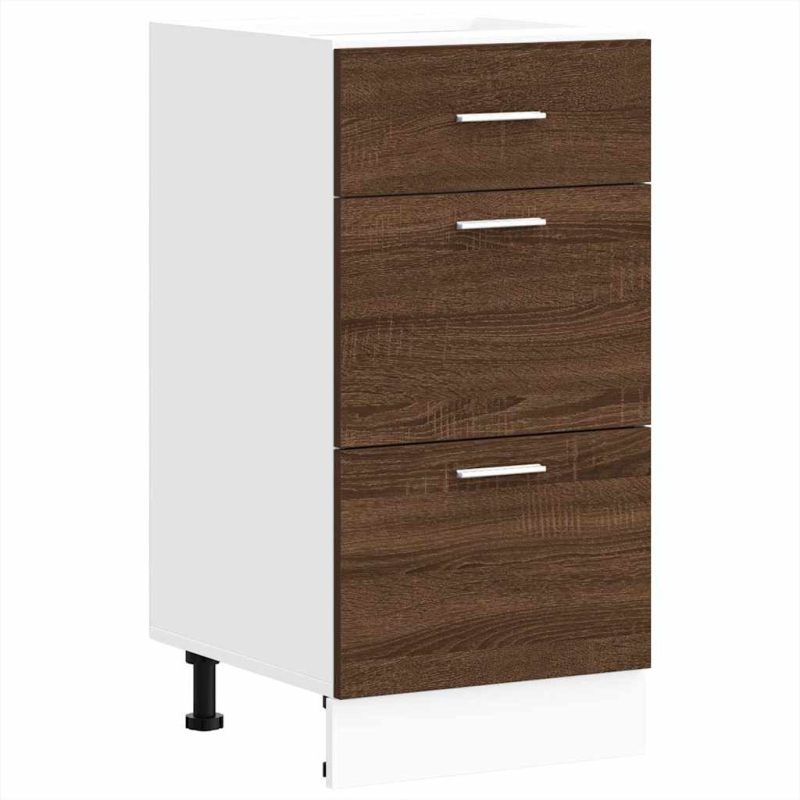 Unterschrank Lyon Braun Eichen-Optik 40x46x81,5 cm Holzwerkstoff