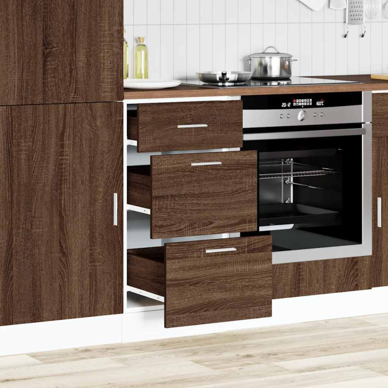 Unterschrank Lyon Braun Eichen-Optik 40x46x81,5 cm Holzwerkstoff