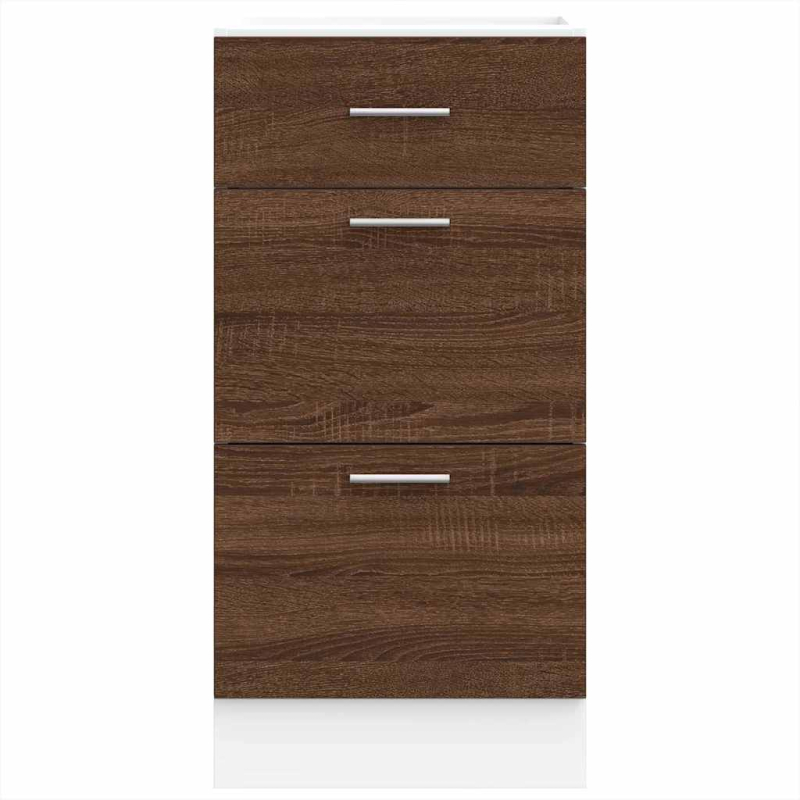 Unterschrank Lyon Braun Eichen-Optik 40x46x81,5 cm Holzwerkstoff