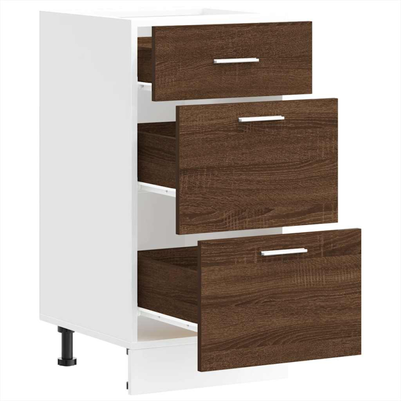 Unterschrank Lyon Braun Eichen-Optik 40x46x81,5 cm Holzwerkstoff