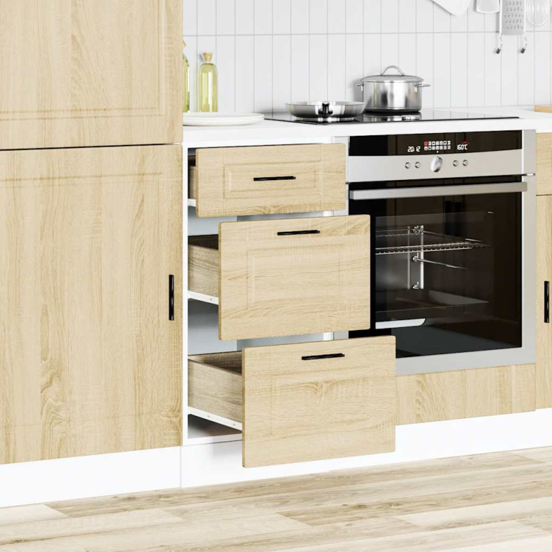 Küchenunterschrank Porto Sonoma-Eiche Holzwerkstoff