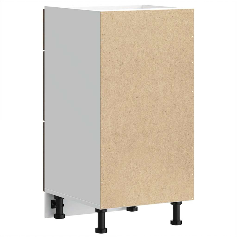 Küchenunterschrank Porto Braun Eichen-Optik Holzwerkstoff