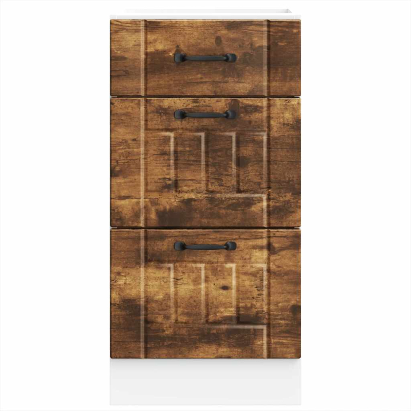 Küchen-Unterschrank Lucca Räuchereiche Holzwerkstoff