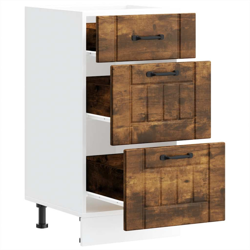 Küchen-Unterschrank Lucca Räuchereiche Holzwerkstoff