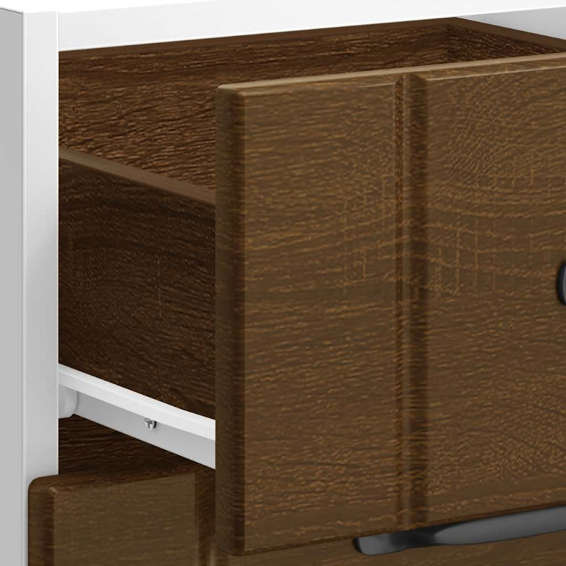 Küchen-Unterschrank Lucca Braun Eichen-Optik Holzwerkstoff