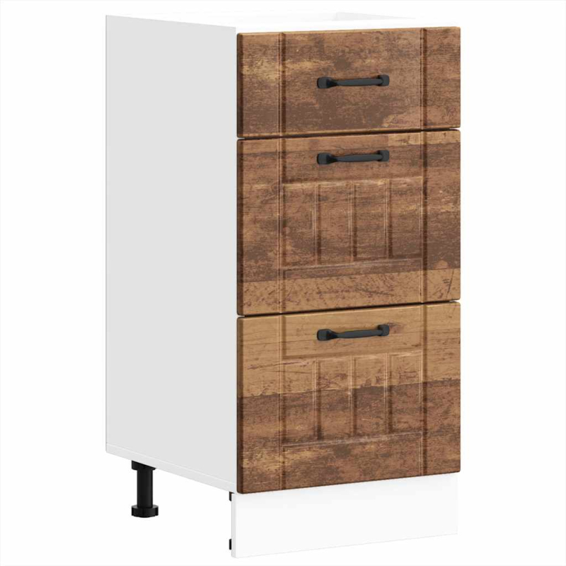 Küchen-Unterschrank Lucca Altholz-Optik Holzwerkstoff