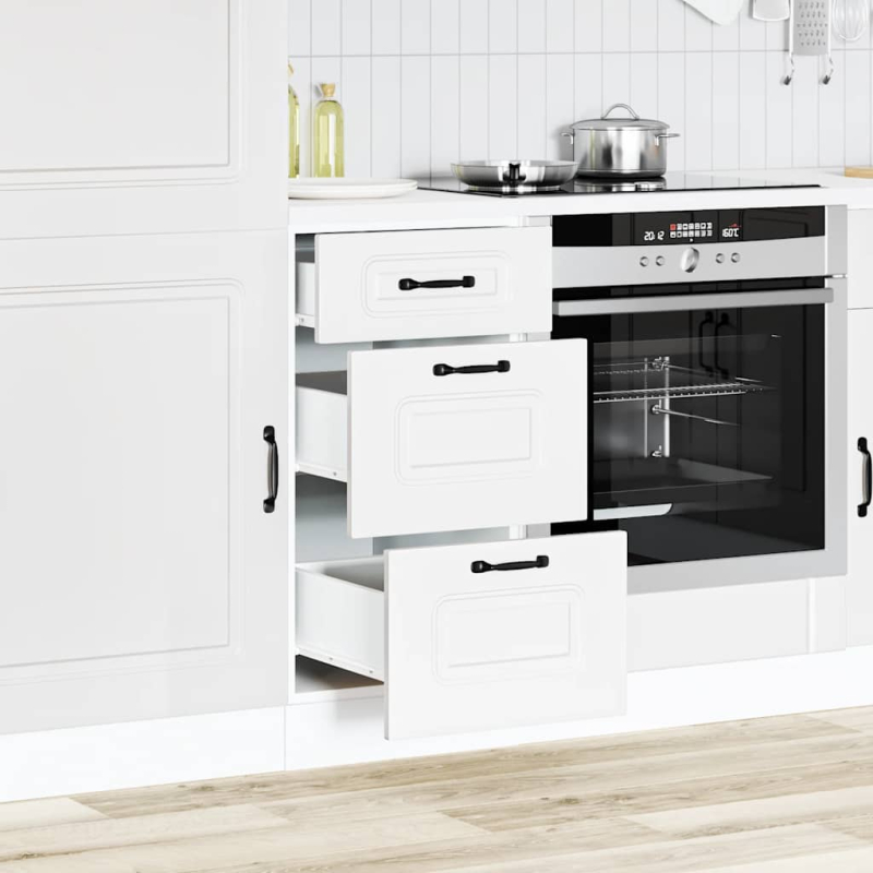 Küchenunterschrank Kalmar Weiß Holzwerkstoff