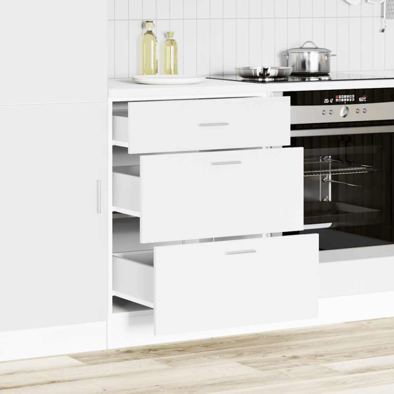 Küchenunterschrank Lyon Weiß Holzwerkstoff