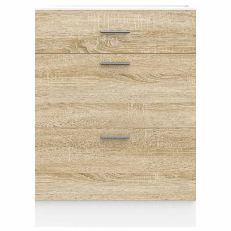 Küchenunterschrank Lyon Sonoma-Eiche Holzwerkstoff