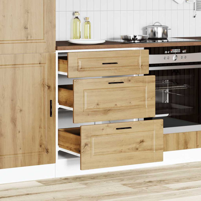 Küchenunterschrank Porto Artisan-Eiche Holzwerkstoff