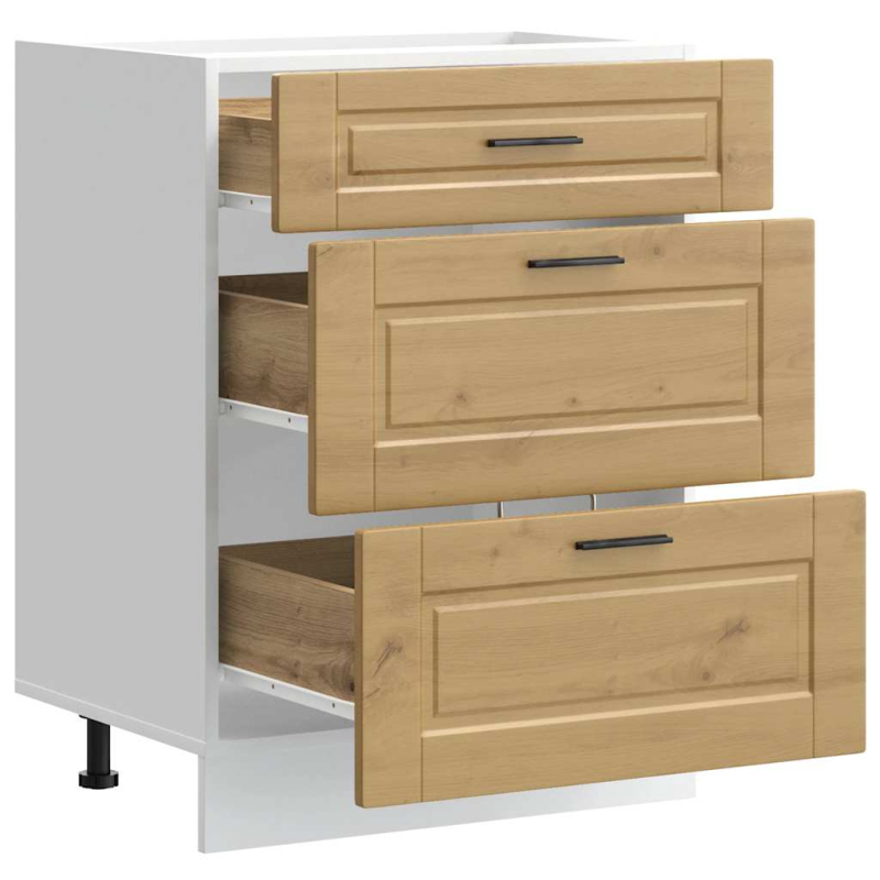 Küchenunterschrank Porto Artisan-Eiche Holzwerkstoff