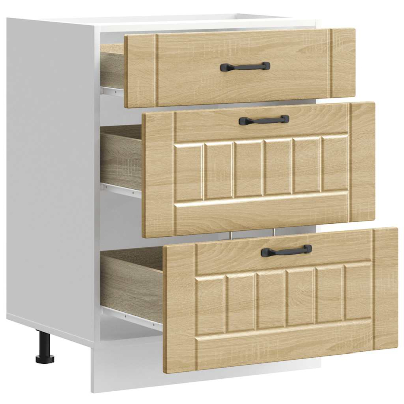 Küchen-Unterschrank Lucca Sonoma-Eiche Holzwerkstoff