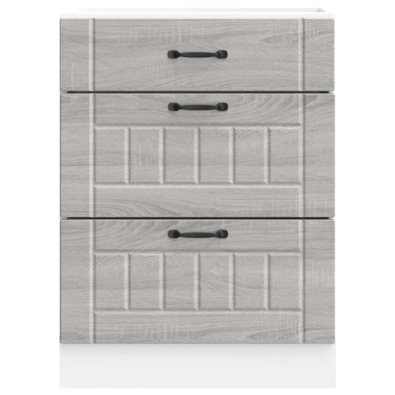Küchen-Unterschrank Lucca Grau Sonoma Holzwerkstoff