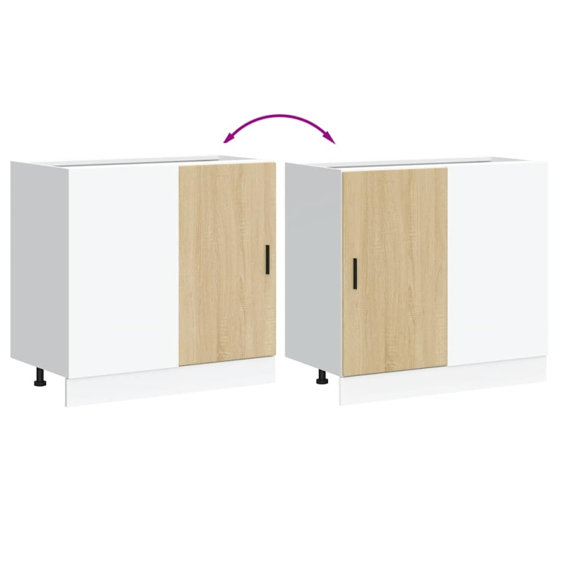 Spülenunterschrank Sonoma-Eiche Holzwerkstoff