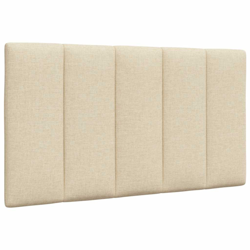 Bett mit Matratze Creme 80x200 cm Stoff