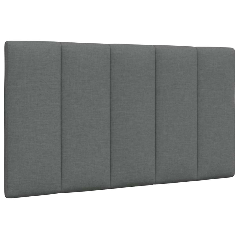 Bett mit Matratze Dunkelgrau 90x200 cm Stoff