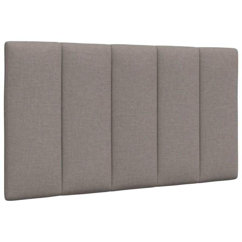 Bett mit Matratze Taupe 90x200 cm Stoff