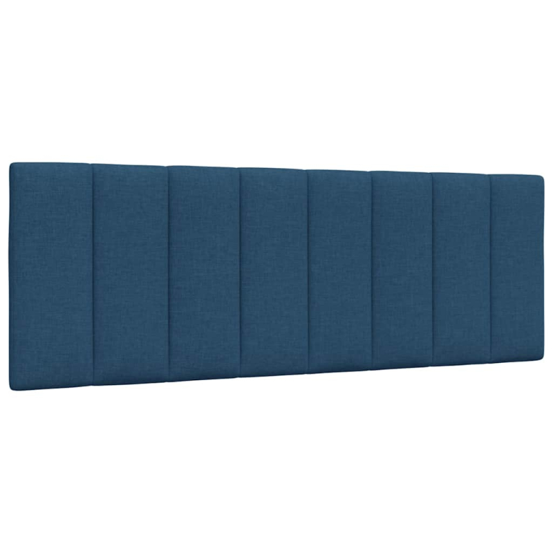 Bett mit Matratze Blau 140x190 cm Stoff