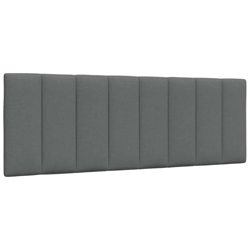 Bett mit Matratze Dunkelgrau 140x200 cm Stoff