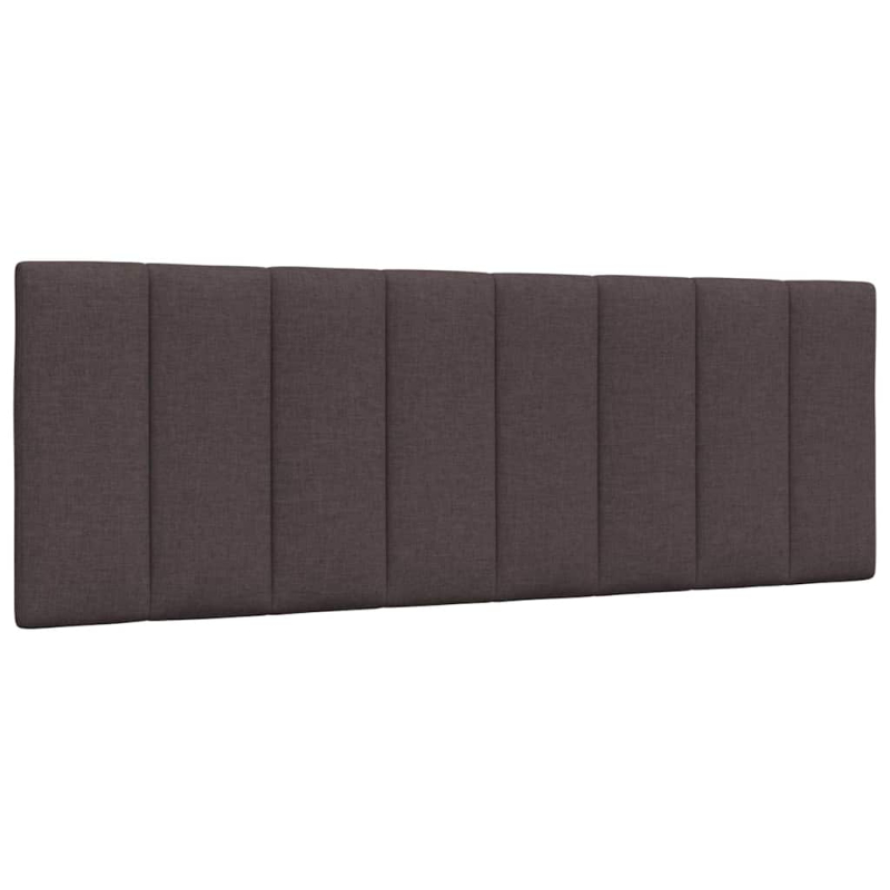 Bett mit Matratze Dunkelbraun 140x200 cm Stoff
