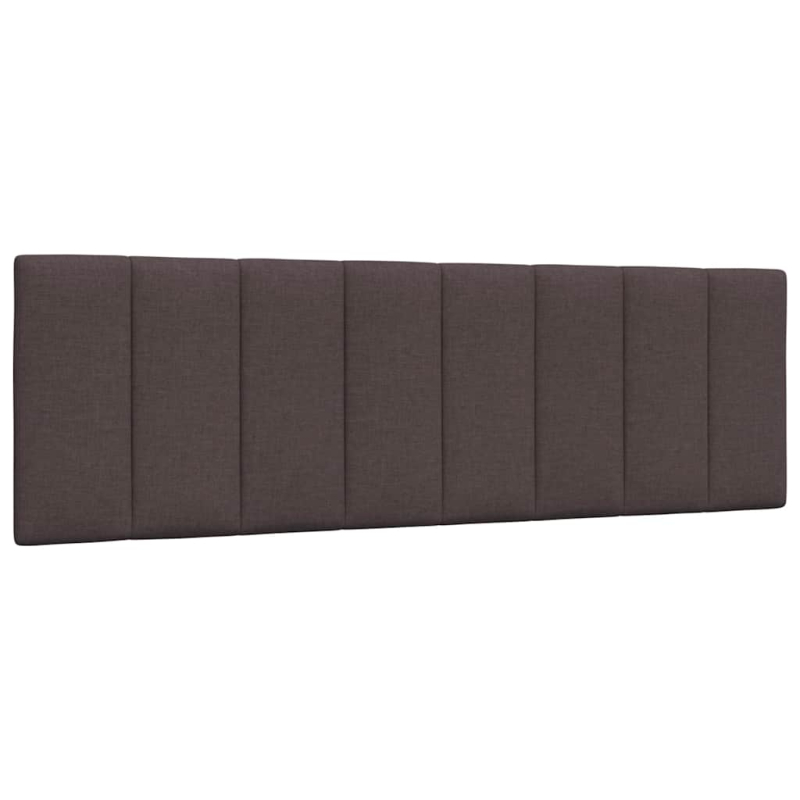 Bett mit Matratze Dunkelbraun 160x200 cm Stoff