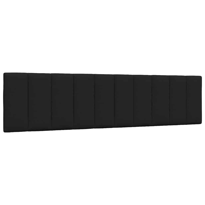 Bett mit Matratze Schwarz 200x200 cm Stoff
