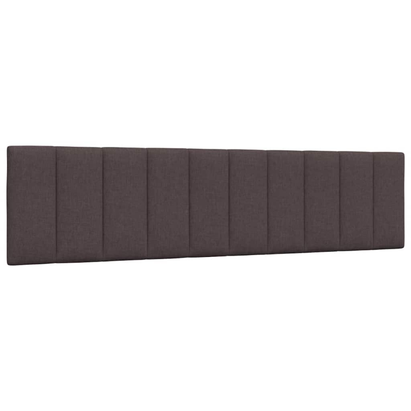 Bett mit Matratze Dunkelbraun 200x200 cm Stoff