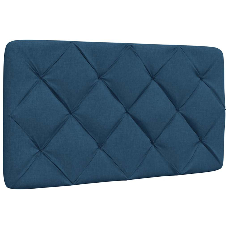 Bett mit Matratze Blau 90x200 cm Stoff