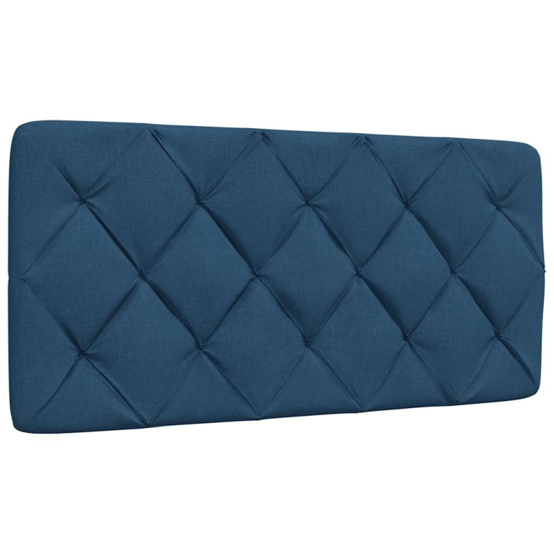 Bett mit Matratze Blau 100x200 cm Stoff
