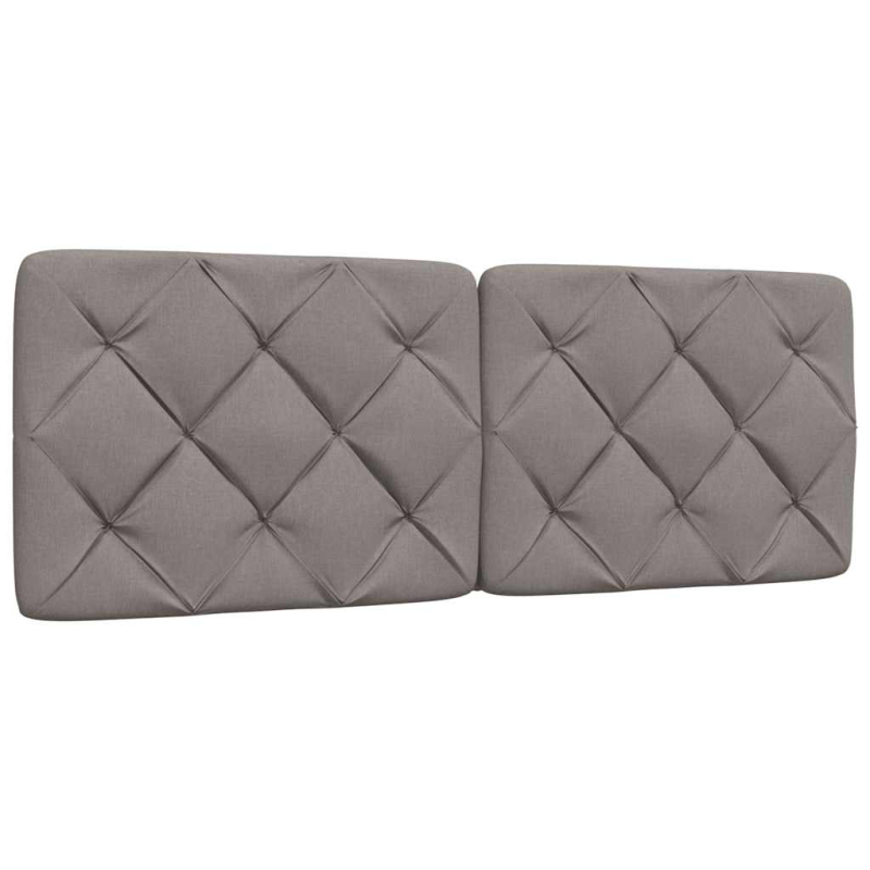 Bett mit Matratze Taupe 120x200 cm Stoff